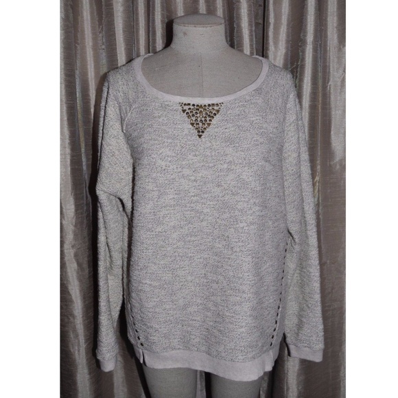 LUCKY LOTUS Studded Metallic Pullover Top - Picture 3 of 8